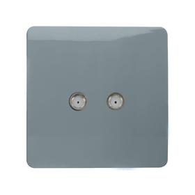 Cool Grey Wiring Accessories Trendi Decorative Screwless Cool Grey Wiring Accessories Trendi Decorative Screwless